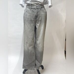 FULL LENGTH TRF MID-RISE WIDE LEG JEANS